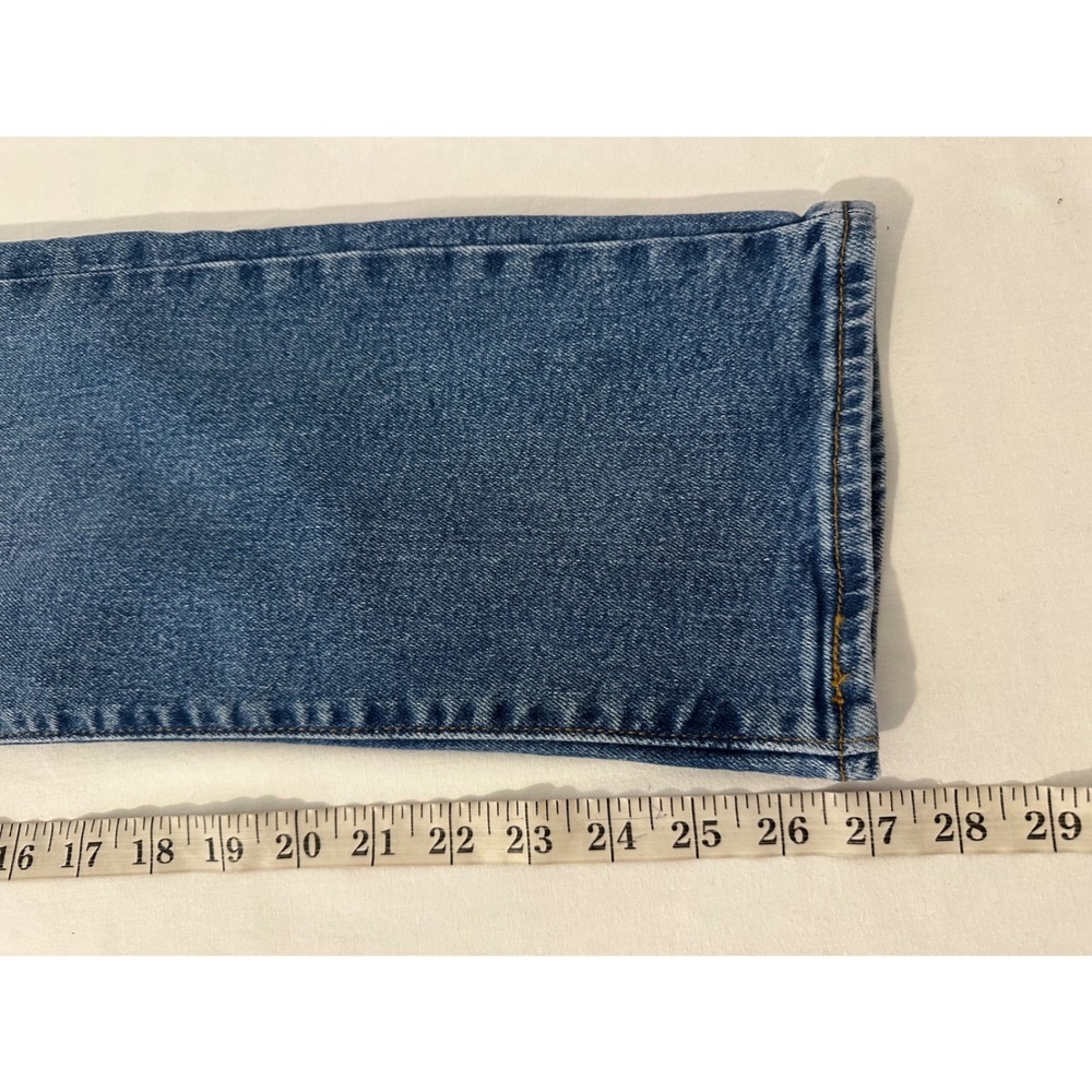 Levis Wedgie Straight Jeans Womens 30x28 High Rise Blue Button Fly 34964-0130 - Picture 12 of 12